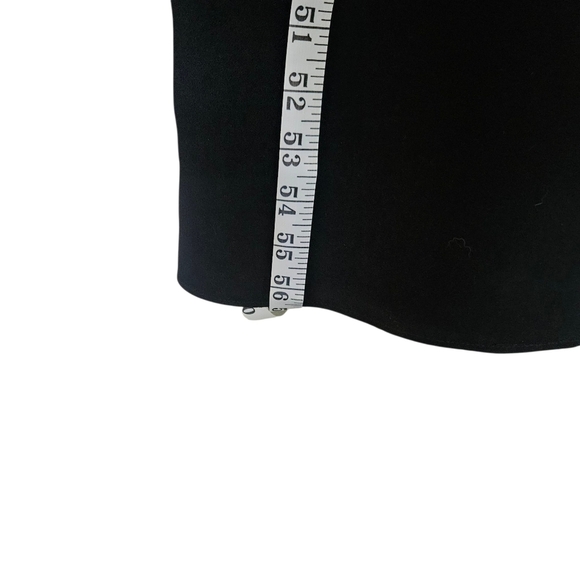 Women's Halston Sofi Gown Columm Crape Strapless Black Dress Gold Sequins 12 - Picture 12 of 15